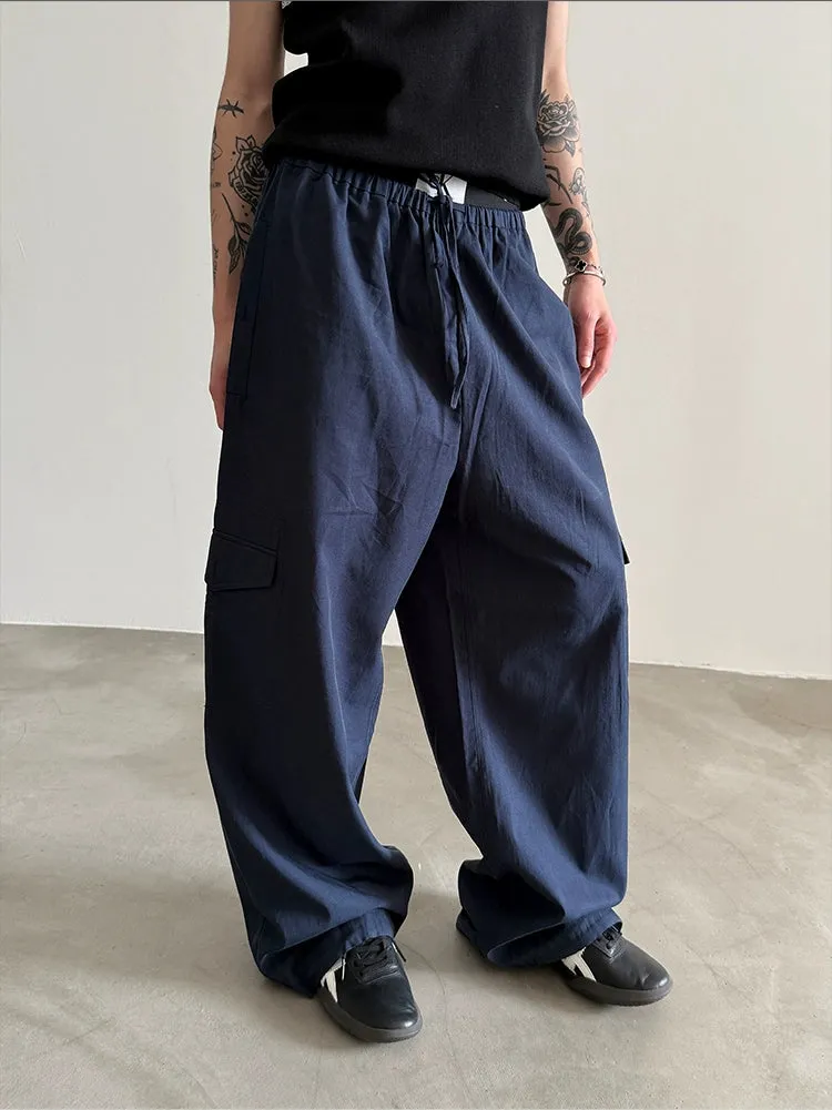 Relaxed-fit Wide-Leg Casual Pants