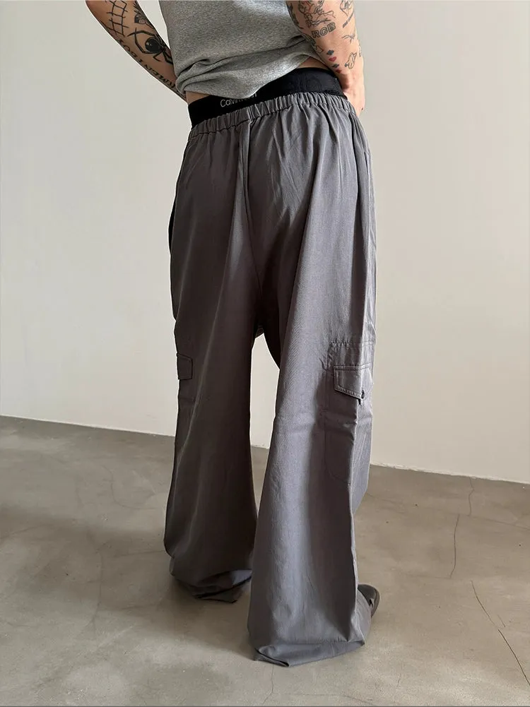 Relaxed-fit Wide-Leg Casual Pants