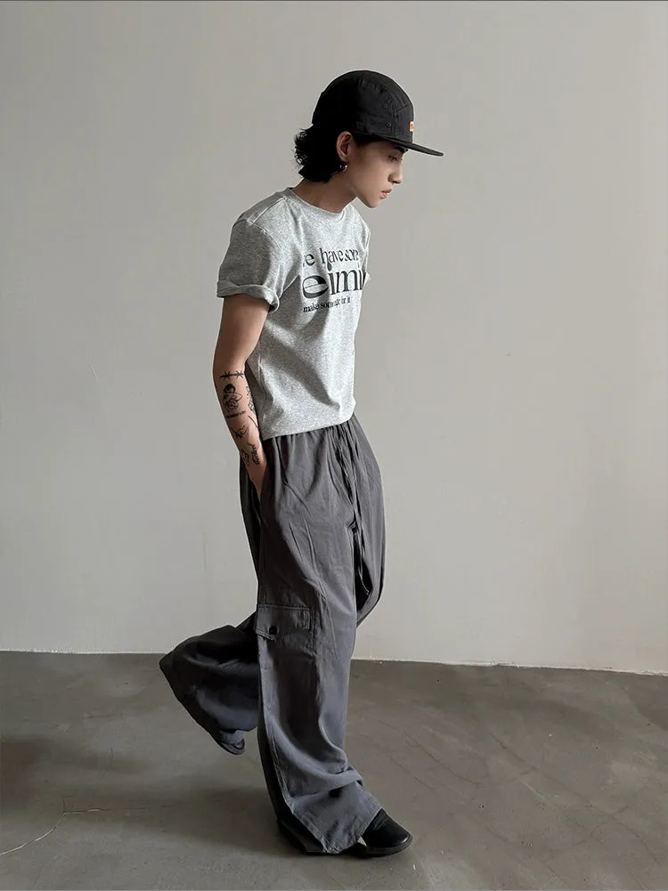 Relaxed-fit Wide-Leg Casual Pants