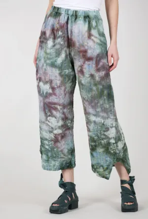 Rumpled Milo Lantern Pant, Waterlilies