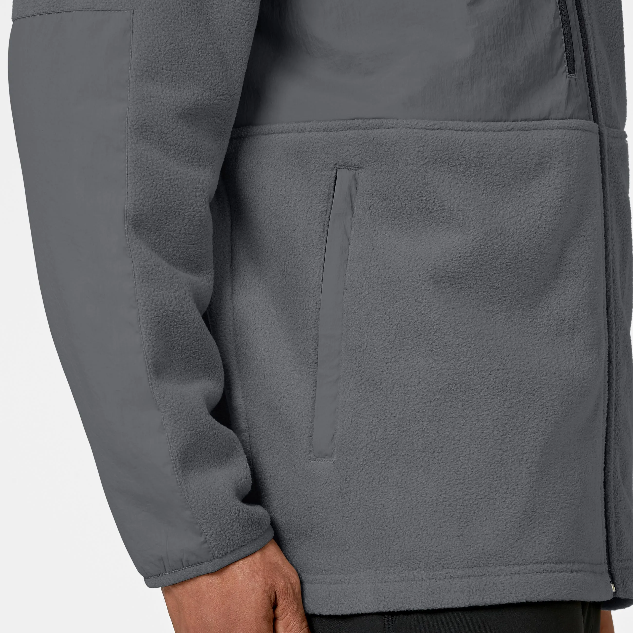 Slate Men's Micro Fleece Zip Jacket - Pewter