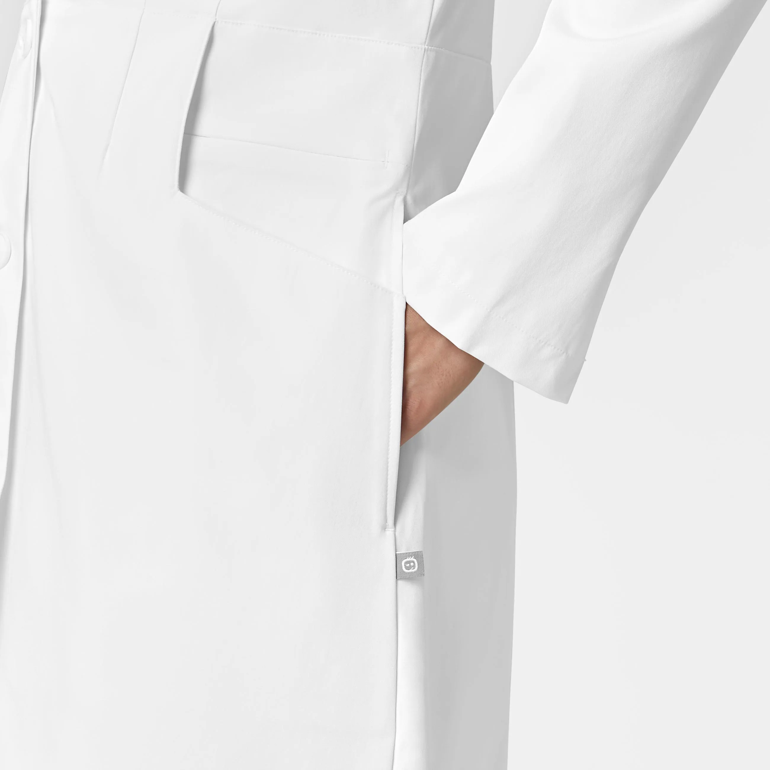 Slate Women's 35 Inch Doctors Coat - White