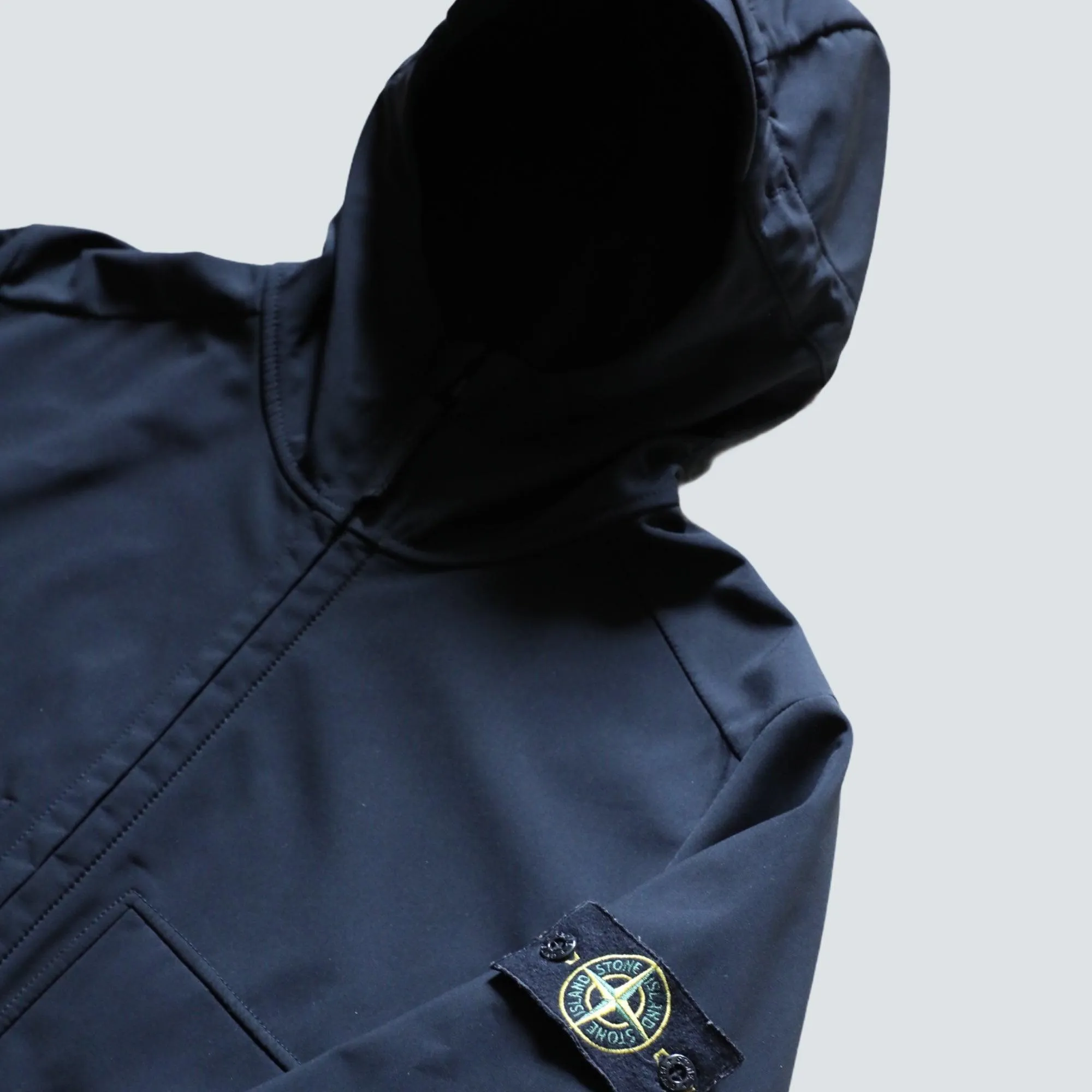 Stone island soft shell R jacket navy/black (S)