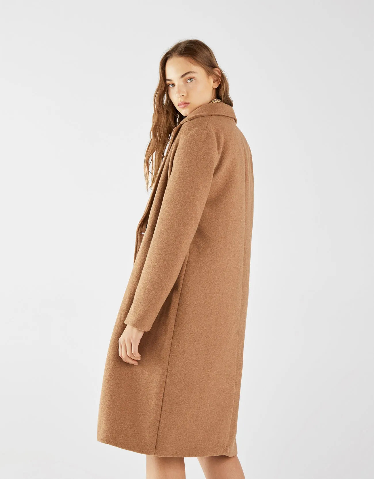 Straight long coat