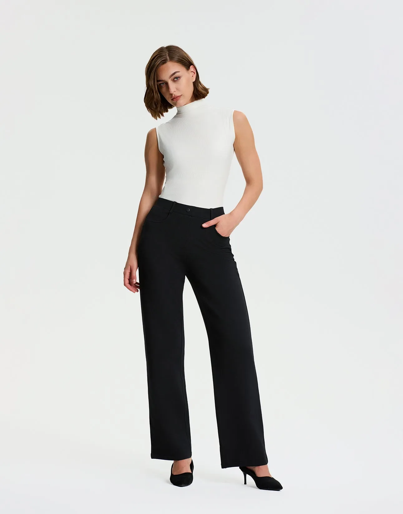 Stretch Relaxed Fit Dress Pants