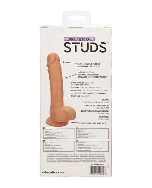 Studs Dual Density Silicone Dildo