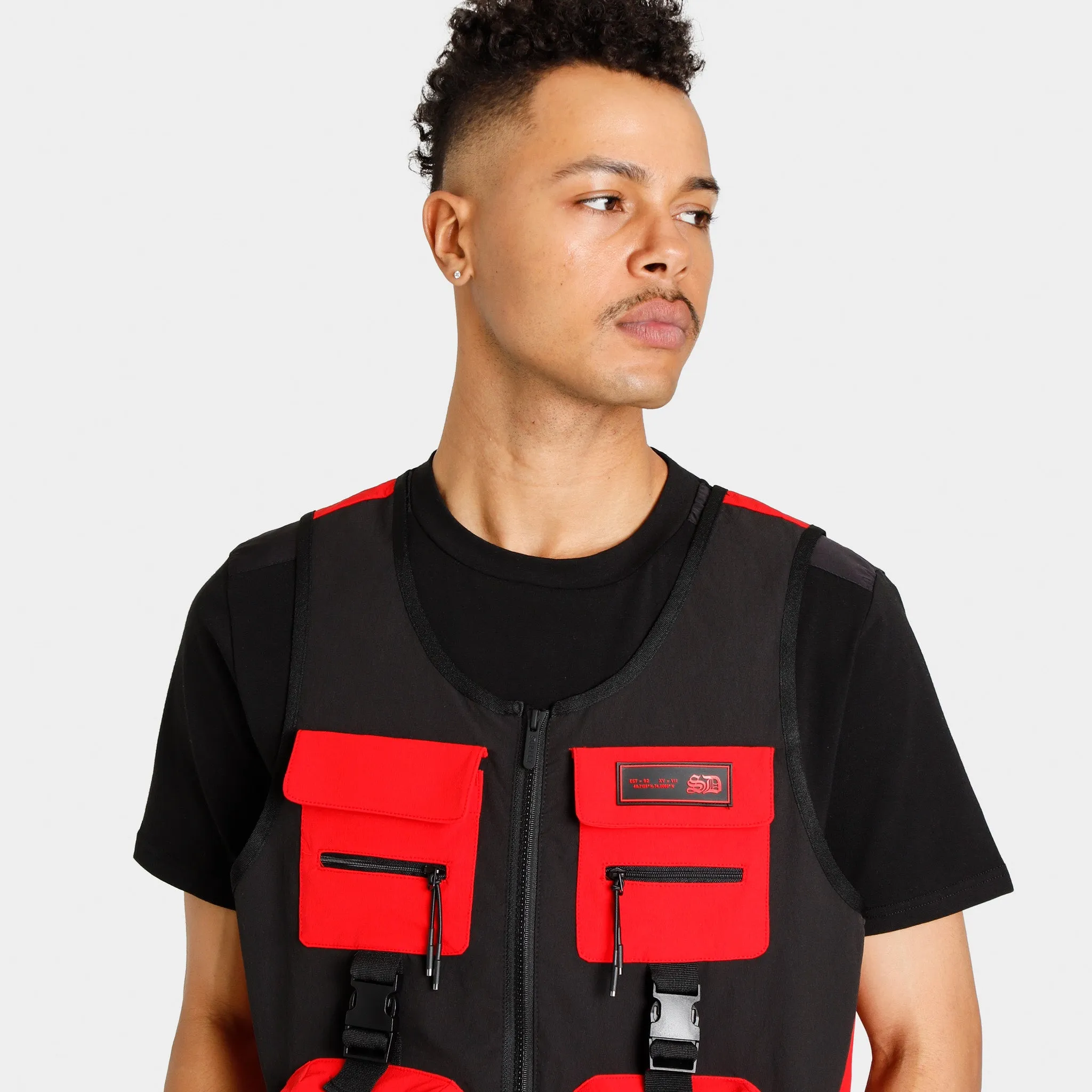 Supply & Demand Stealth Tactical Vest Black / Red