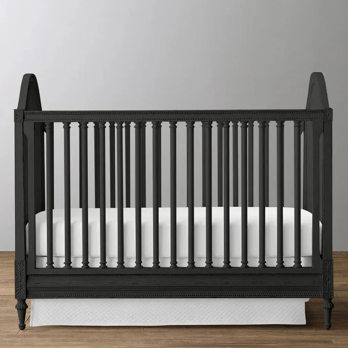 The Baby Atelier 100% Organic 18th Century French Crib Black