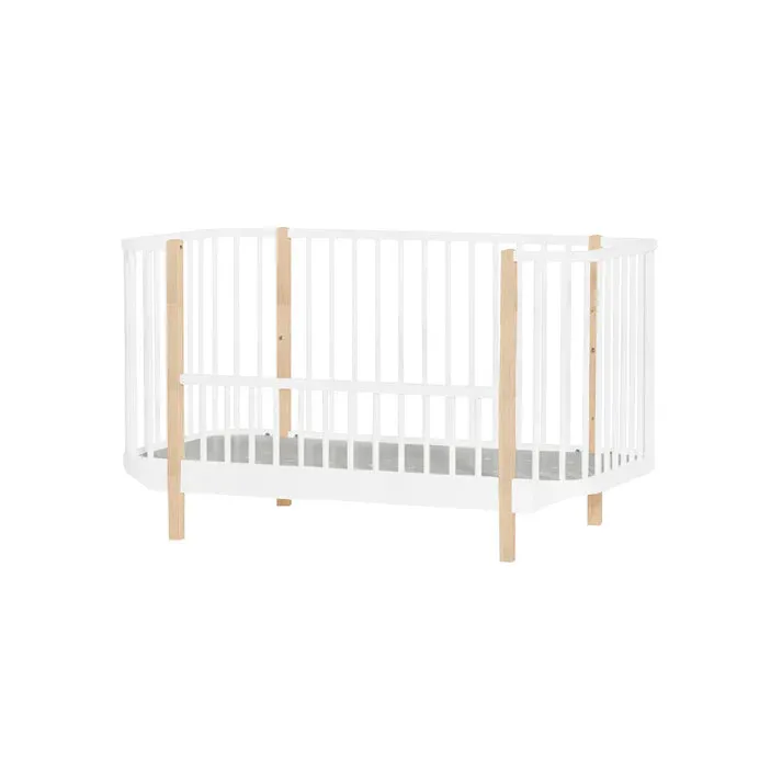 The Baby Atelier 100% Organic Nordic Crib White