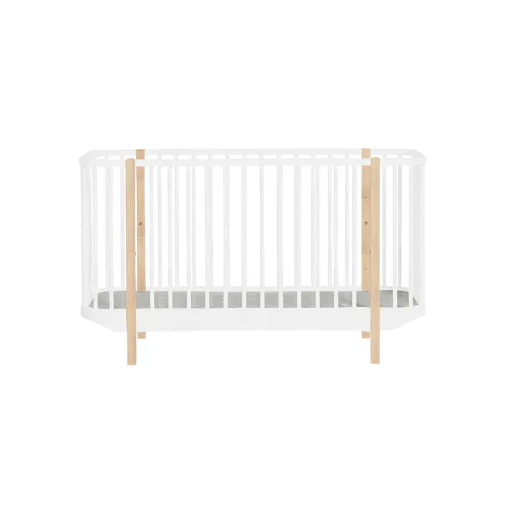 The Baby Atelier 100% Organic Nordic Crib White