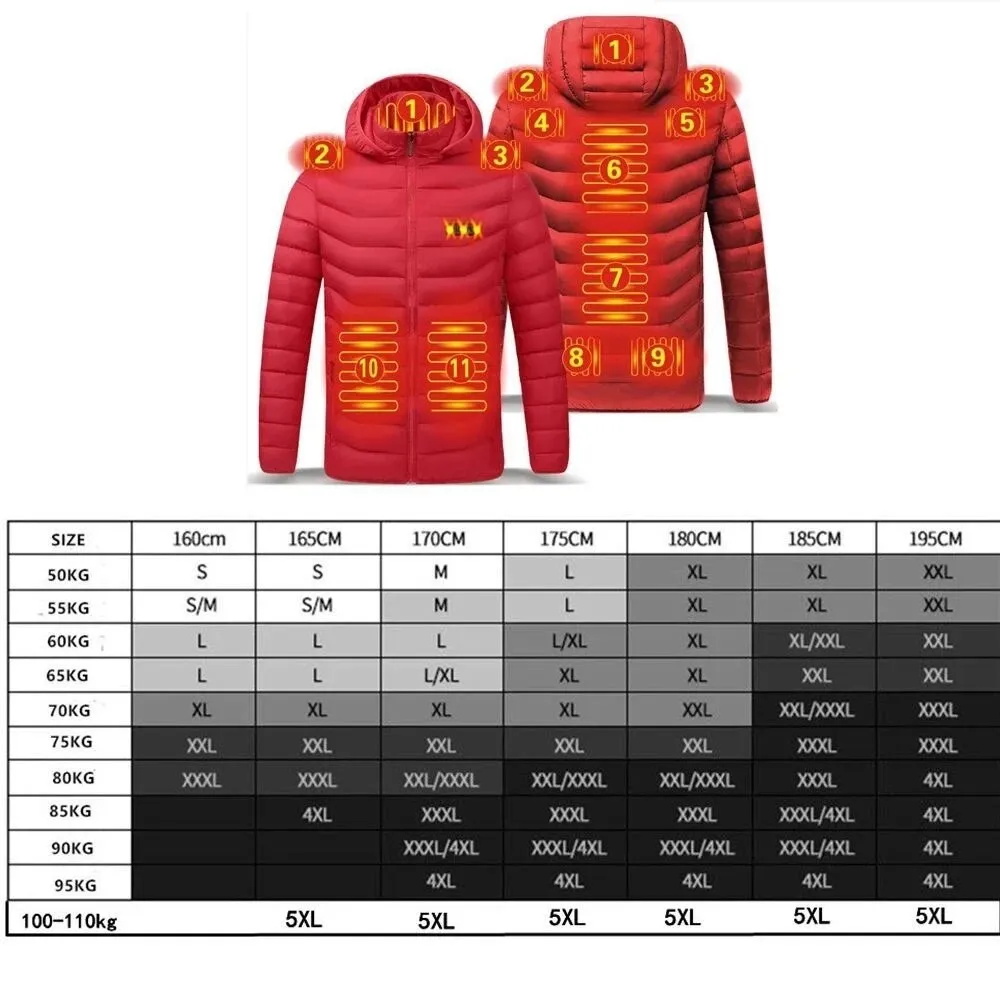 USB Electric Battery Hooded Jackets