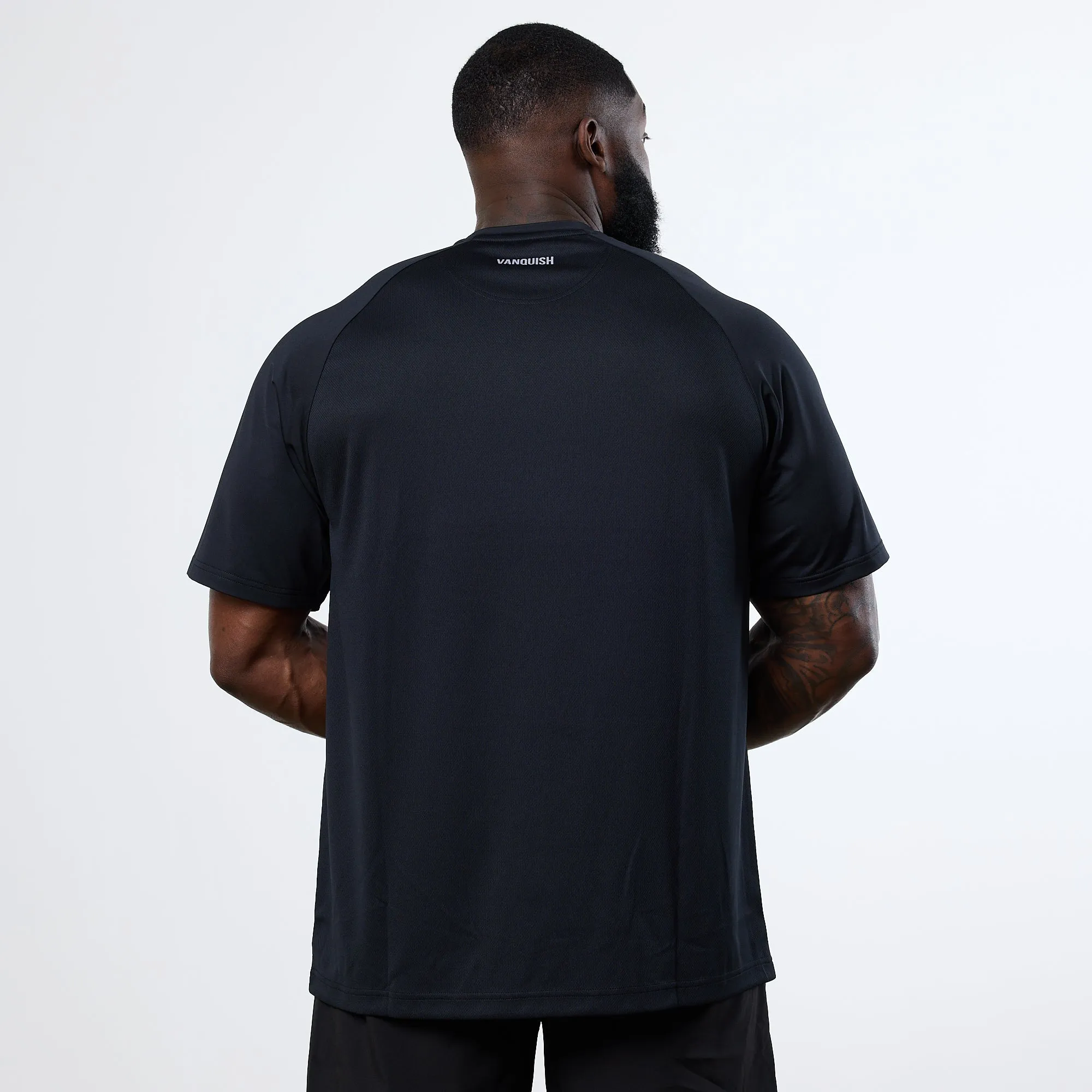 Vanquish Essential Black Performance Oversized T Shirt