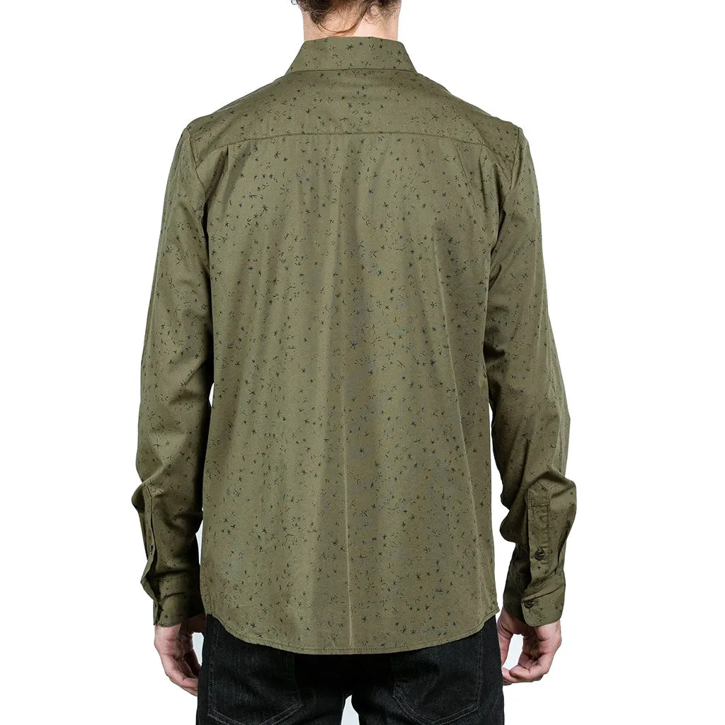 Volcom Smashed Star L/S Tee - Military