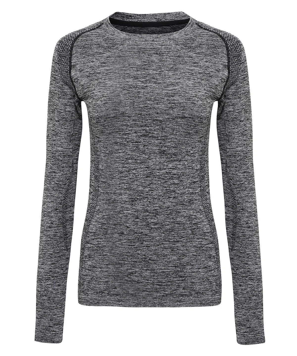 Womens TriDri® seamless 3D fit multi-sport performance long sleeve top | Charcoal