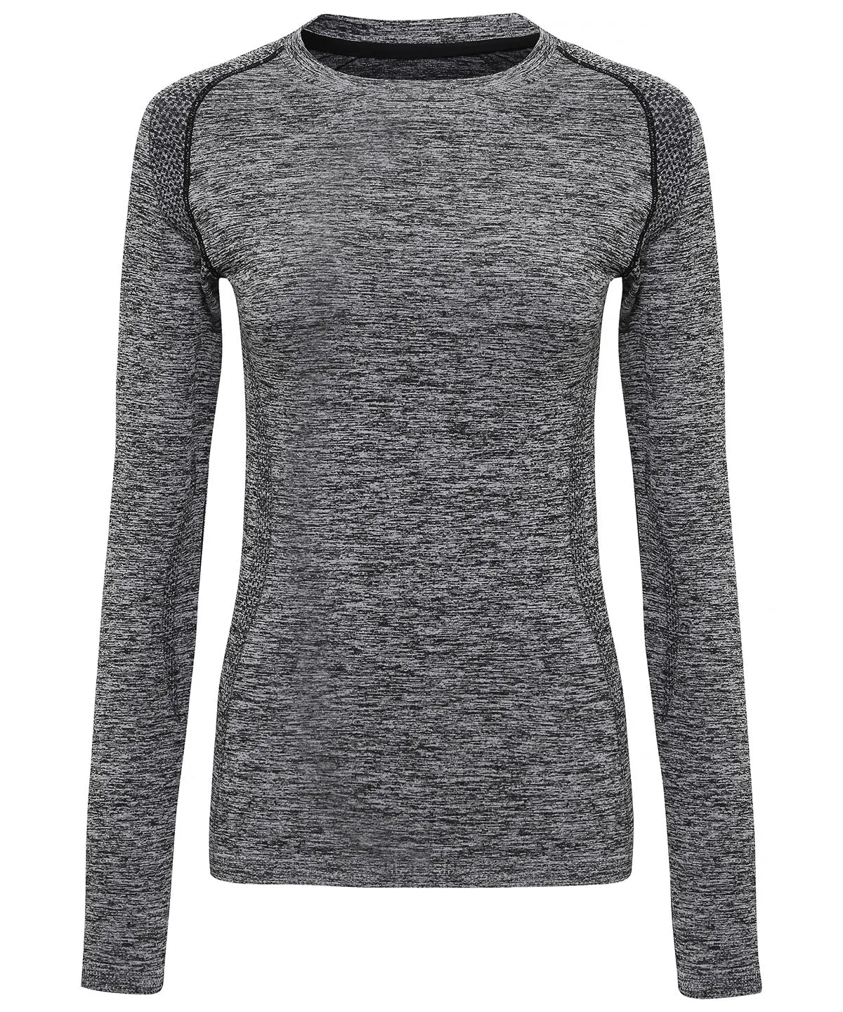 Womens TriDri® seamless 3D fit multi-sport performance long sleeve top | Charcoal