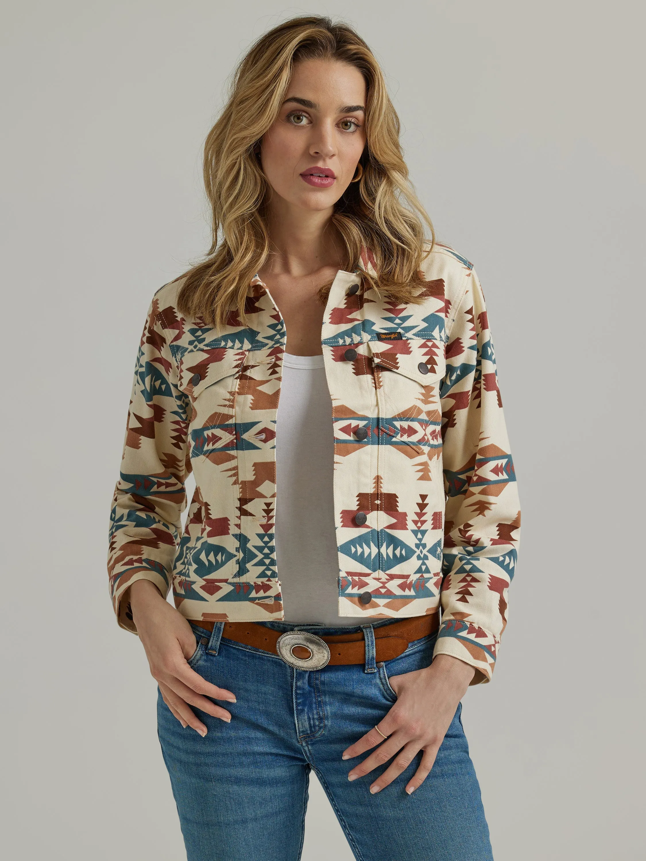 Wrangler Women's Aztec Boyfriend Jacket